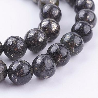 Natural Pyrite Beads Strands(G-P303-01-10mm-16)-3