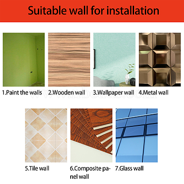 sticker mural miroir acrylique creatcabin(DIY-CN0001-13B-T)-6