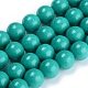 brins de perles de jade mashan naturel teint(X-DJDA-E266-6mm-01)-1