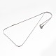304 Stainless Steel Snake Chain Necklaces(NJEW-E026-12P)-2