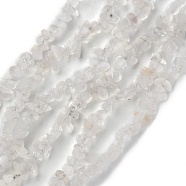 Natural Quartz Crystal Beads Strands, Rock Crystal Beads, Chip, 1.5~4.5x3~13x2.5~8mm, Hole: 0.6mm, 30.94~31.97 inch(78.6~81.2cm)(G-G0003-B20)