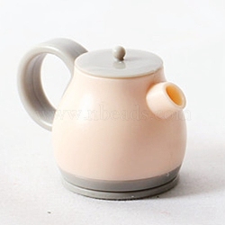 Mini Plastic Kettle Model, Micro Landscape Kitchen Dollhouse Accessories, Pretending Prop Decorations, Linen, 30x45x32mm(BOTT-PW0011-26C-01)