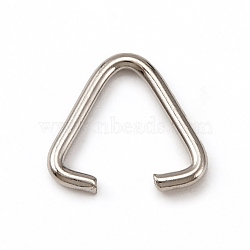 Triangle Linking Ring, Buckle Clasps, Quick Link Connector, Fit for Top Drilled Beads, Webbing, Strapping Bags, Platinum, 15x12x1.4mm(FIND-WH0110-058B)