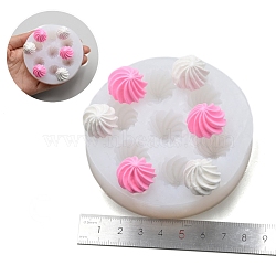 Cookies DIY Food Grade Silicone Fondant Molds, for Chocolate Candy Making, Flower, 85mm(PW-WG57326-03)