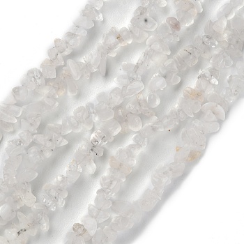 Natural Quartz Crystal Beads Strands, Rock Crystal Beads, Chip, 1.5~4.5x3~13x2.5~8mm, Hole: 0.6mm, 30.94~31.97 inch(78.6~81.2cm)