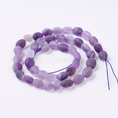 Natural Amethyst Bead Strands(G-J374-02)-2