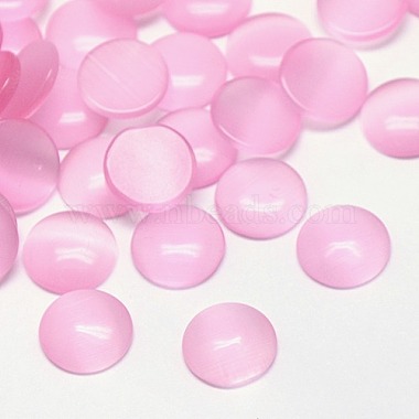 7mm PearlPink Half Round Glass Cabochons