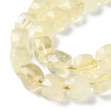 Natural Lemon Quartz Beads Strands(G-B065-A10)-4