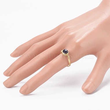 Natural & Synthetic Gemstone Finger Rings(RJEW-JR00347)-6