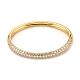 Brass Micro Pave Cubic Zirconia Bangles(BJEW-F416-02G)-1