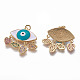 Brass Enamel Pendants(KK-L185-28G)-2