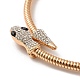 Alloy Round Snake Chain Necklaces(NJEW-Z020-02KCG)-3