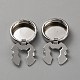 Brass Cufflinks(BUTT-WH0034-16P)-1