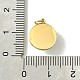 placage ionique (ip) 304 breloques demi-rondes en acier inoxydable avec perles et anneaux ouverts(FIND-Z028-37G)-3