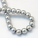 Baking Painted Pearlized Glass Pearl Round Bead Strands(X-HY-Q003-6mm-34)-4