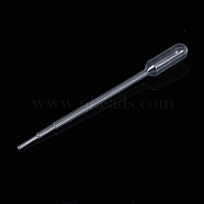 Disposable Plastic Droper, Transfer Graduated Pipettes, Manicure Tools, Clear, 150mm, Capacity: 2ml, about 100pcs/bag(X-SOAP-PW0001-005C)