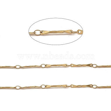Ion Plating(IP) 304 Stainless Steel Bone Link Chains(CHS-G025-15G)-2
