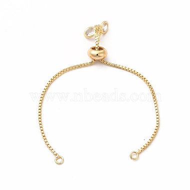 Adjustable Brass Glass Slider Bracelets(X-KK-A178-05G)-2