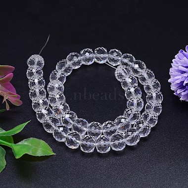 Faceted Flat Round Imitation Austrian Crystal Bead Strands(G-M186-8x6mm-02A)-2