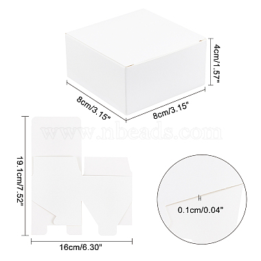складная творческая коробка крафт-бумаги(CON-WH0062-05A)-2