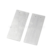 (Defective Closeout Sale: Scratch & Rust)Blank Iron Plate, with Hole, for Heat Transfer, Stainless Steel Color, 95x40x0.5mm, Hole: 1.5mm(FIND-XCP0002-06P)