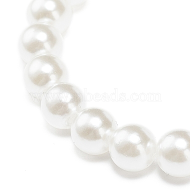 12 pièces 12 style abs plastique perle ronde perlée bracelets extensibles ensemble(BJEW-JB08961)-7
