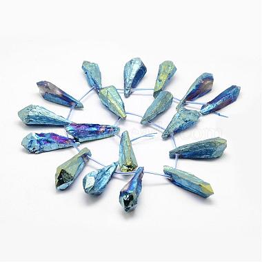 Electroplated Natural Quartz Crystal Beads Strands(G-G890-A-05)-2