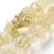 brins de perles de quartz citron naturel brut brut(G-P528-A02-01)-1