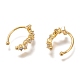 Brass Cuff Earrings(X-ZIRC-Z015-03G)-2