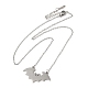 304 Stainless Steel Pendant Necklaces(NJEW-H010-02P)-1