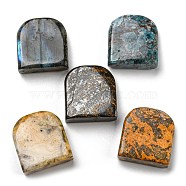 Natural Mixed Gemstone Pendants, Square Charms, 24~24.5x22~22.5x8~9mm, Hole: 1.5mm(G-M405-10)