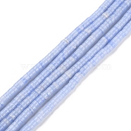 Synthetic Blue Lace Agate Beads Strands, Heishi Beads, Flat Round/Disc, Heishi Beads, 4.5x2mm, Hole: 1mm, about 170pcs/strand, 15.35''(39cm)(G-M401-D02)