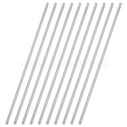 304 Stainless Steel Solid Bar, Metal Round Dowel Rod, Stainless Steel Color, 300x5mm(FIND-WH0423-67B)