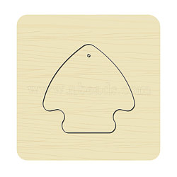 Wood Cutting Dies, with Steel, for DIY Scrapbooking/Photo Album, Decorative Embossing DIY Paper Card, Fish, Fish Pattern, 8x8x2.4cm(DIY-WH0169-50)