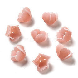 Flower Bead Cap, for DIY Jewelry Making, Coral, 14~16x9~10mm, Hole: 1~1.4mm(SACR-C002-13)