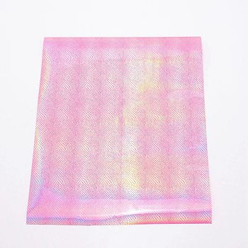 PU Heat Transfer Film, for Garment Accessories, Rectangle with Honeycomb Pattern, Hot Pink, 305x250x0.3mm