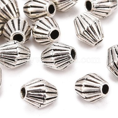 Antique Silver Bicone Alloy Spacer Beads