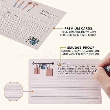 50Pcs Double-faced Writable Recipe Card(DIY-WH20007-54)-4