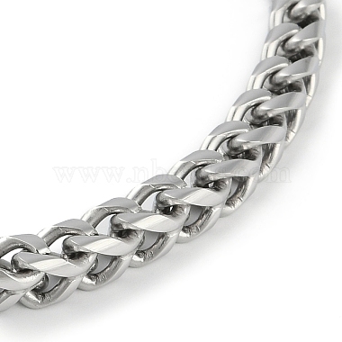 Non-Tarnish 304 Stainless Steel Wheat Chain Bracelets(STAS-L692-001P)-2