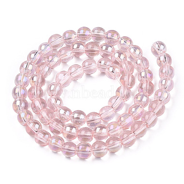 Electroplate Transparent Glass Beads Strands(GLAA-T032-T6mm-AB10)-3