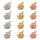 12Pcs 3 Colors Brass Micro Pave Clear Cubic Zirconia Charms(ZIRC-NB0001-82)-1
