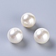 30 mm de color blanco cremoso perlas de imitación perlas acrílicas sueltas cuentas redondas para diy joyería de moda para niños(X-PACR-30D-12)-1