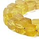 природные желтые флюорит бисер пряди(G-G053-B07-01)-4