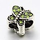 Large Hole Butterfly Alloy Rhinestone Beads(MPDL-L011-M)-2