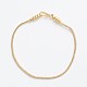 Brass Wheat Chain Bracelet Making(MAK-I014-01G)-1