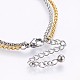 304 Stainless Steel Multi-strand Bracelets(BJEW-H574-03GP)-3