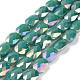 Faceted Electroplated Glass Beads Strands(GLAA-G092-D03)-1