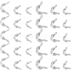 600Pcs 3 Style Stainless Steel Bead Tips, Calotte Ends, Clamshell Knot Cover, Stainless Steel Color, 5~8x2.5~4mm, Hole: 1~1.2mm, 200pcs/style(STAS-SC0004-99)