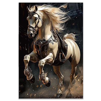 3 Sheets 3 Styles PVC Waterproof Decorative Stickers, Self Adhesive Decals for Furniture Decoration, Horse, 300x150mm, 1 sheet/style