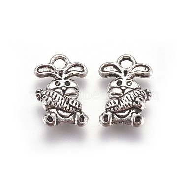 Antique Silver Rabbit Alloy Charms